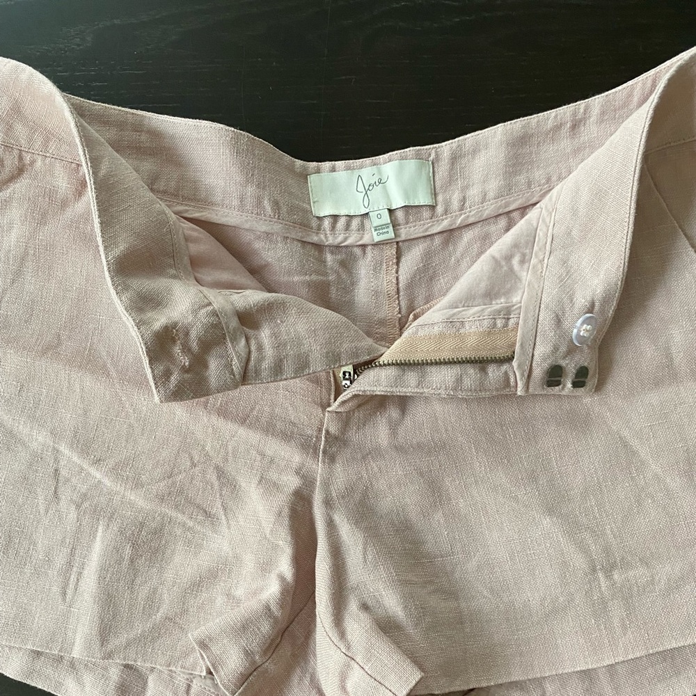 Linen Joie Pink Shorts